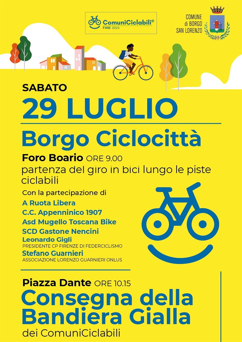 Bandiera gialla al Comune di Borgo