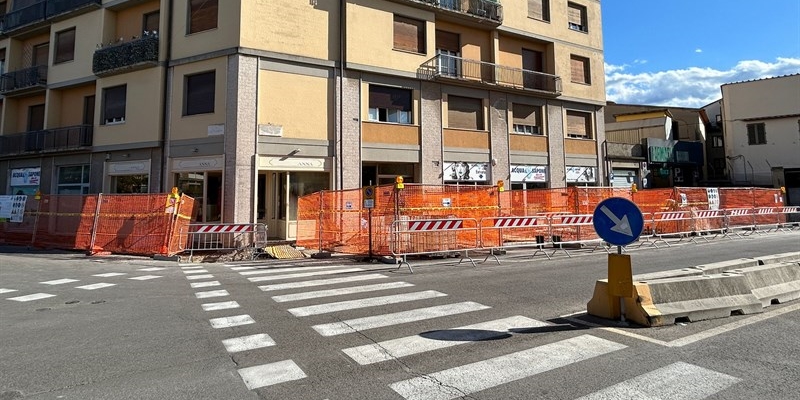 Piazza Martiri della Libertà a Borgo San Lorenzo
