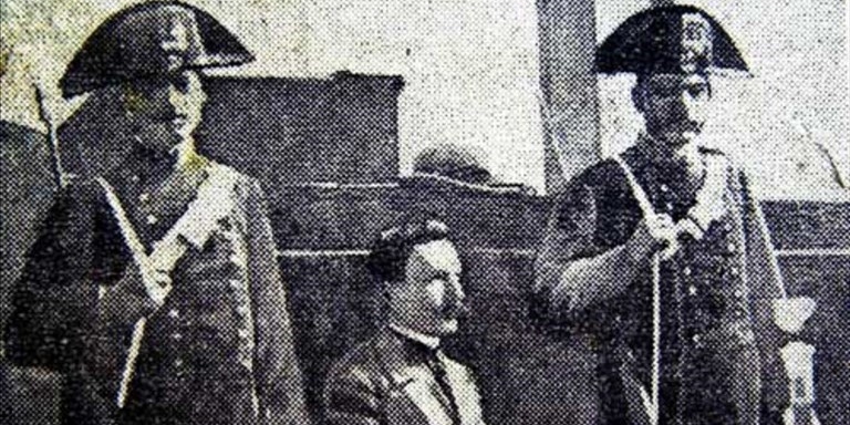 Vincenzo Ferruggia durante il processo
