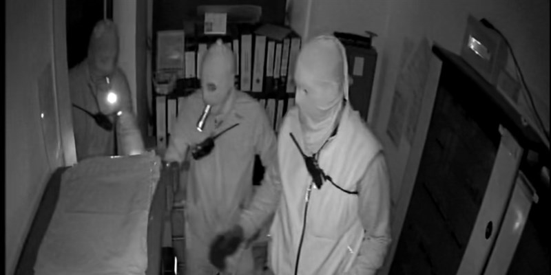 L'immagine del tentativo di furto a Pratolino