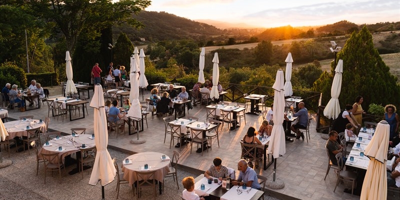 La terrazza panoramica del Caldetino