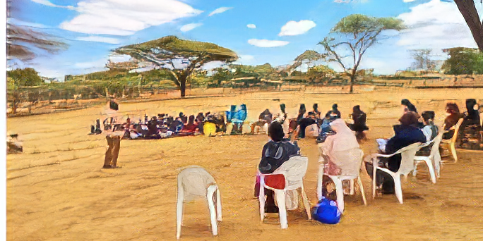 La situazione del pozzo presso la missione