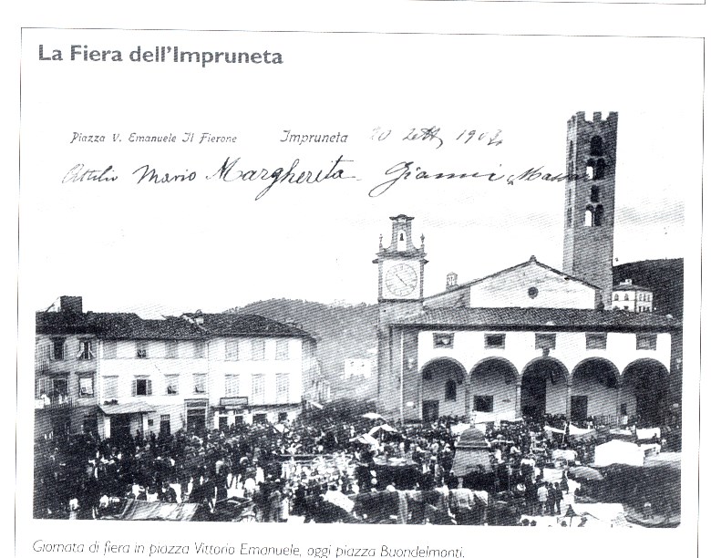 Una delle tante immagini, la grande fiera all’Impruneta