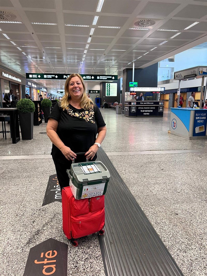 In attesa all'aereoporto