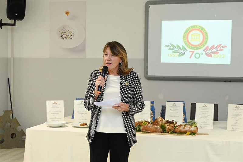 L’Avv. Monica Sforzini Faucci, presidente della Delegazione del Mugello dell’Accademia della Cucina Italiana.