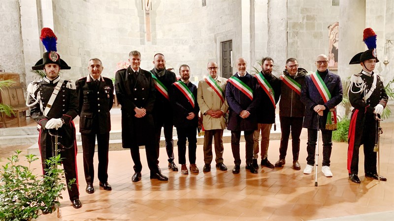 Foto ricordo con i sindaci del Mugello