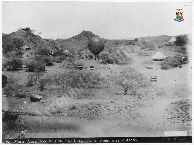 Parco Aerostatico in Eritrea. Corpo Genio Specialisti d'Africa. Saati nord: veduta generale, Gelatina ai sali d'argento