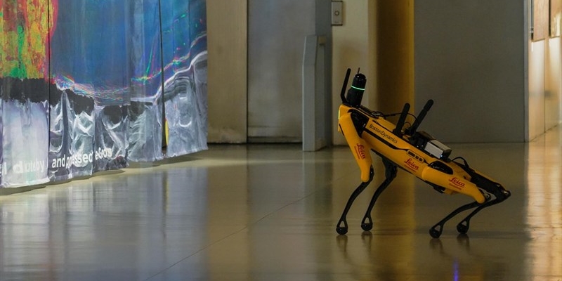 Il modello di ""cane robot"" preeszntato all' ETE Earth Technology Expo, alla Fortezza da Basso