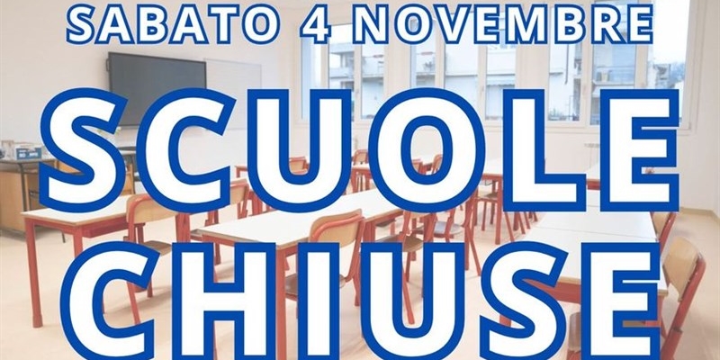 Chiuse le scuole
