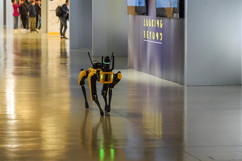 Il modello di ""cane robot"" preeszntato all' ETE Earth Technology Expo, alla Fortezza da Basso