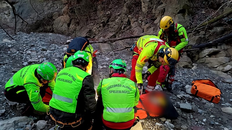 Soccorso alpino in azione