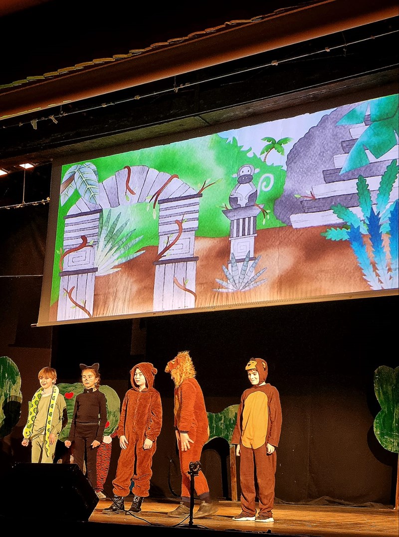 Uno dei momenti dello spettacolo