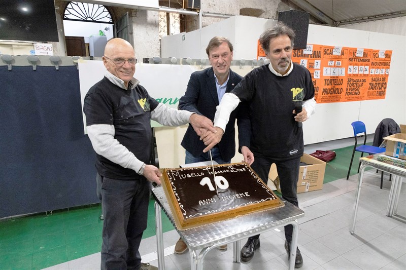 La presentazione della torta