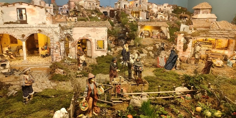 Un particolare del presepe meccanico
