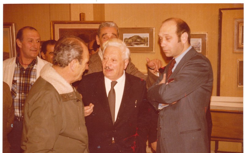 Anno 1975, un giovane Corrado Marsan con Rutilio Muti