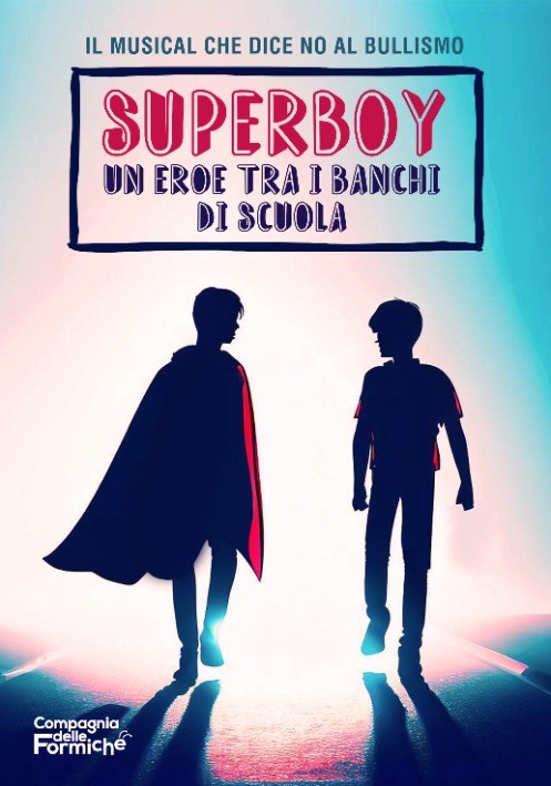 Un taglio della locandina dello spettacolo ""Superboy"",""N. c.