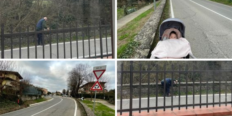 Le foto del tratto segnalato