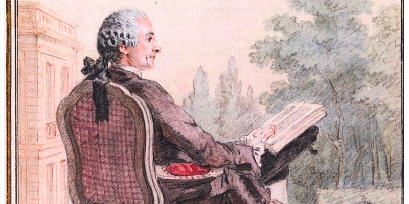 Louis Carrogis Carmontelle: “Le docteur Gatty”. Acquerello su carta, 1764, Museo Condè, Chantilly (France).