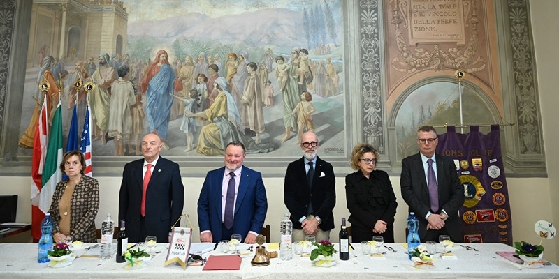 Un momento della cerimonia