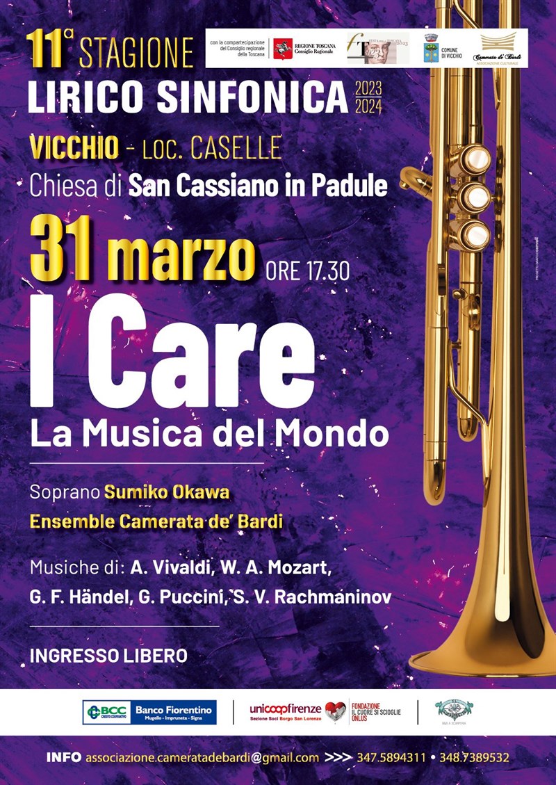 La locandina dell’ evento musicale della Pasqua   