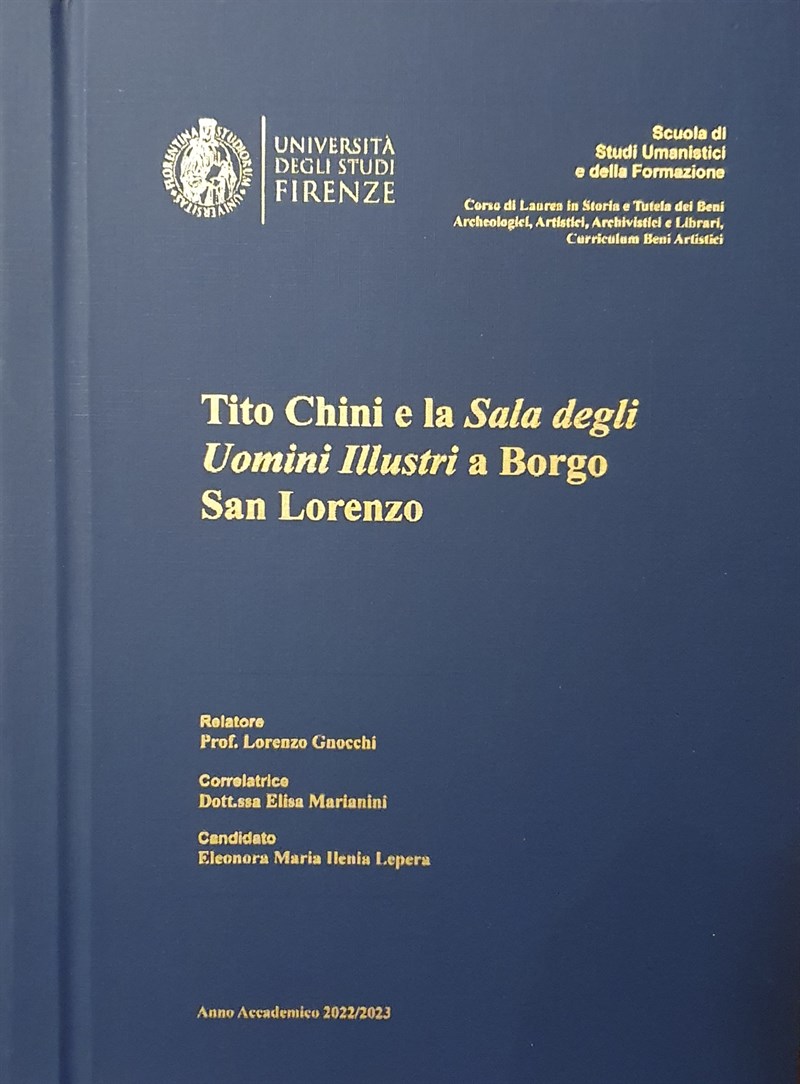 La copertina delle tesi di laurea