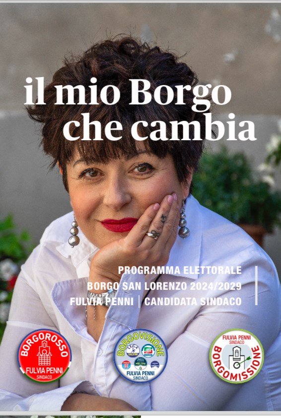 La copertina del programma elettorale