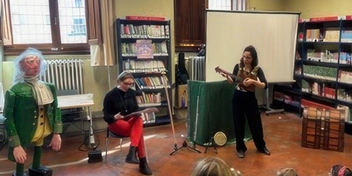 La fiaba su Angelo Gatti alla Biblioteca di Borgo San Lorenzo con l’autrice Veronica Massai e l’attrice Letizia Cirri