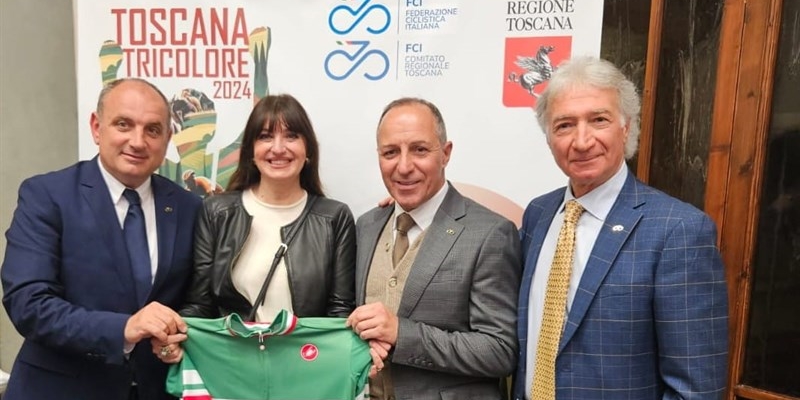 Saverio Metti, Presidente FCI Toscana, Elisabetta Nencini, figlia di Gastone Nencini, Cordiano Dagnoni, Presidente FCI, Pierluigi castellani, Presidente FCI Lucca.