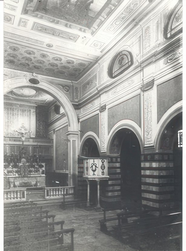 Anno 1904 – La Pieve di San Giovanni Maggiore dell’avv. G. Ungania con sullo sfondo a destra del pulpito.