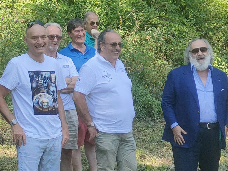 Alcuni presenti alla cerimonia, a sinistra Oliver Lorenz e a destra il grande stilista Stefano Ricci.