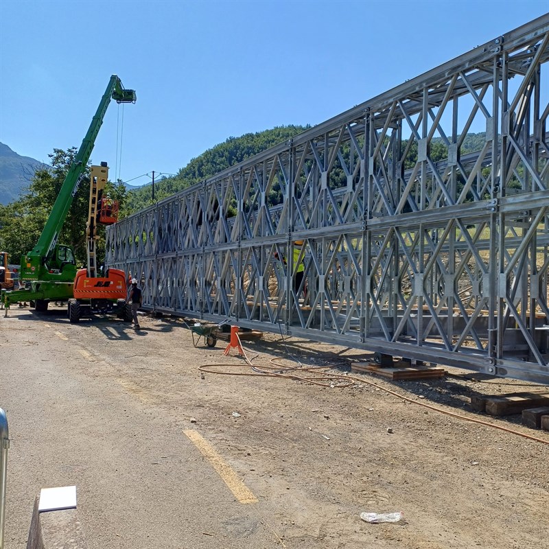 Ponte provvisorio tipo Bailey