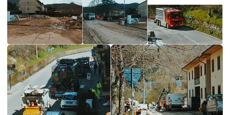 Lavori post alluvione a Vaglia
