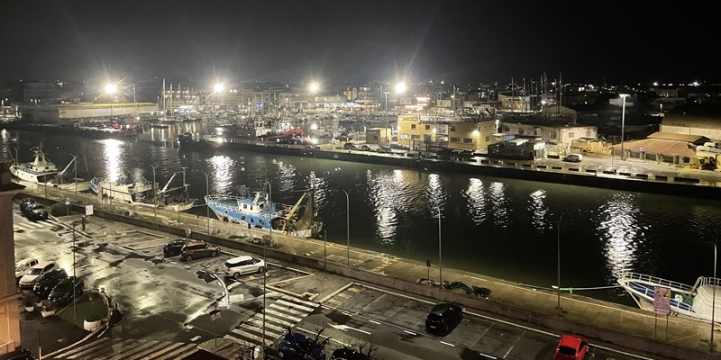 Fiumicino visione notturna