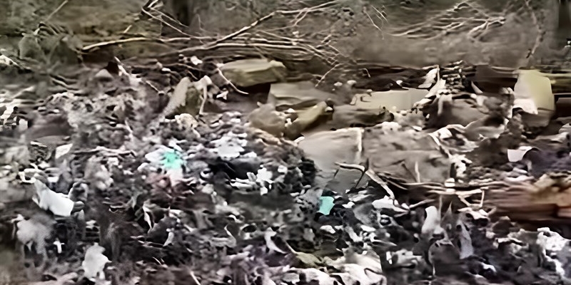 discarica nel torrente