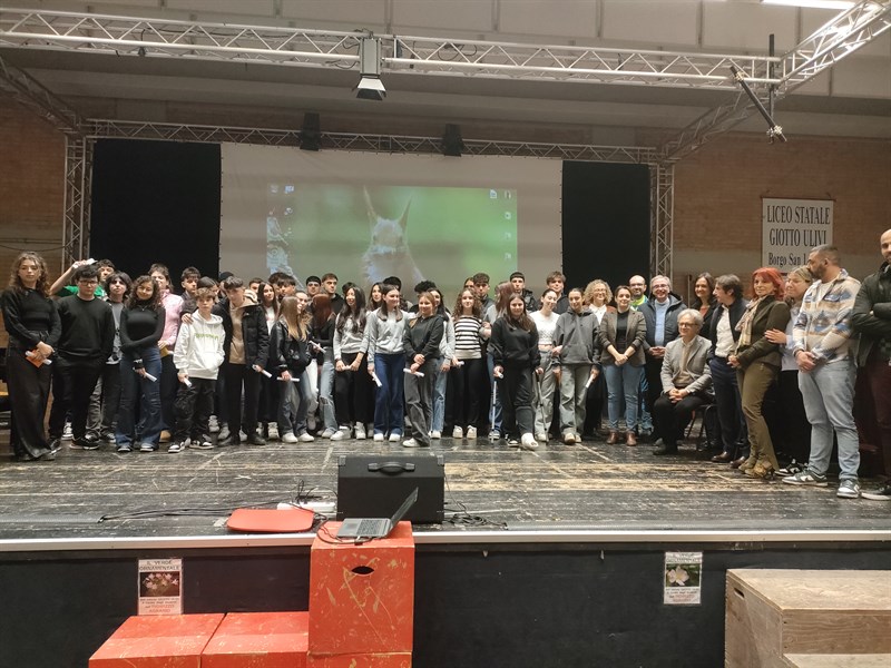 I premiati sul proscenio 