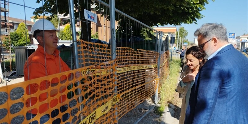 Un momento del sopralluogo