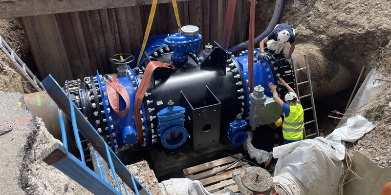 Un immagine dei lavori