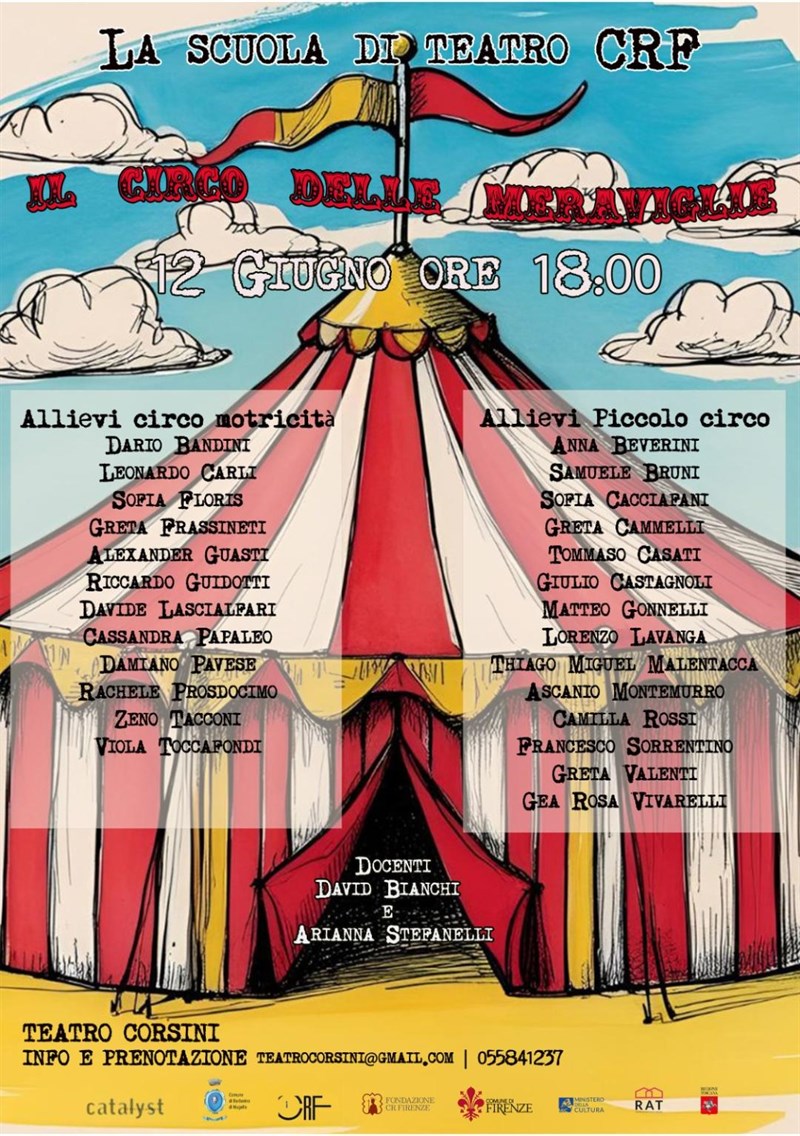 La locandina dello spettacolo ""Il circo delle meraviglie"",""N. c.