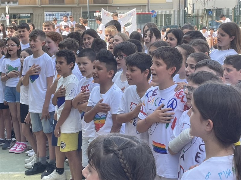 marcia della pace studenti