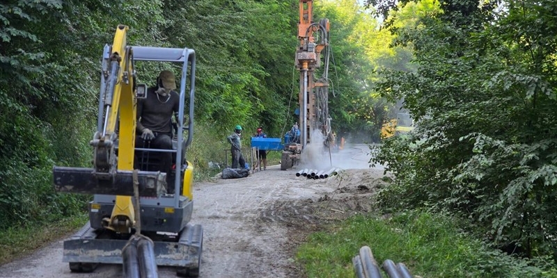 Lavori strada Piano Rosso, Marradi