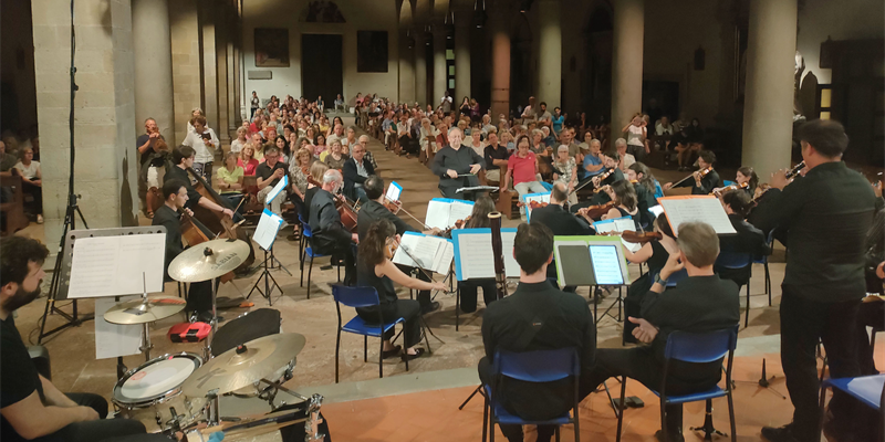 Un momento del Concerto dell’Orchestra da Camera Fiorentina