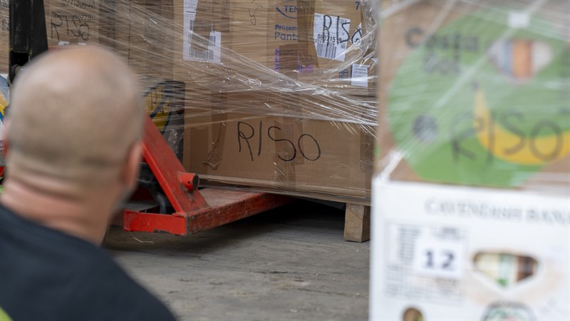 Il caricamento del camion