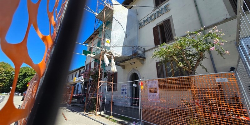 Un'immagine dei lavori