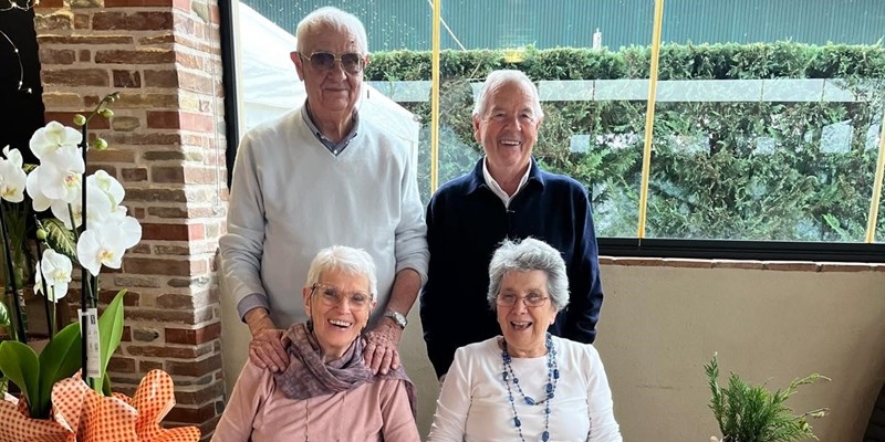 Il bel quartetto di festeggiati