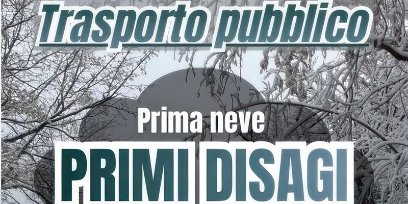 Primi disagi neve