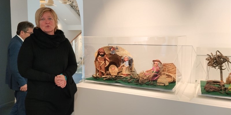 Uno dei presepi in mostra