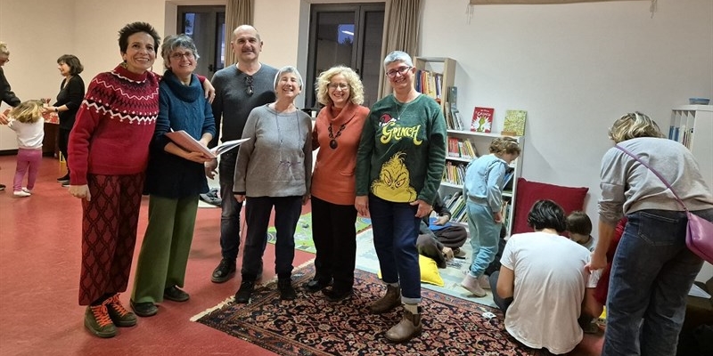 la biblioteca di Strada in chianti