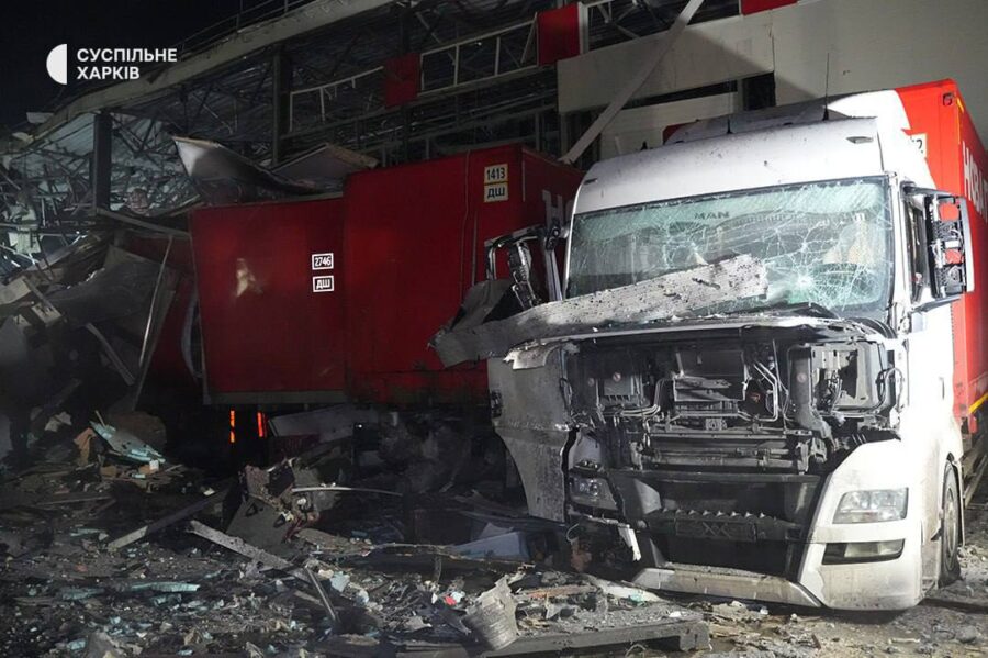 Attacco al terminal Nova Poshta