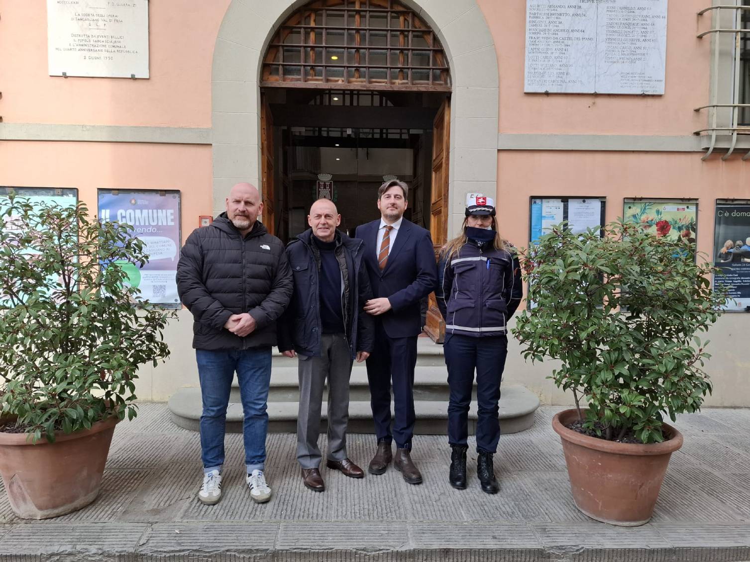 Sidnaci Unione comunale e comandante D'Amato