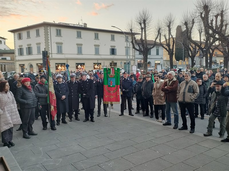 Un particolare della cerimonia